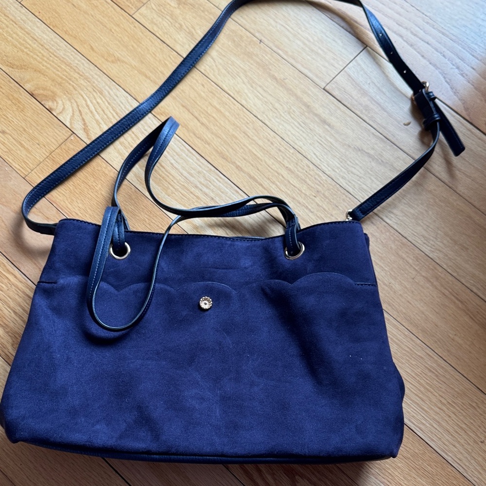 LC Lauren Conrad Dark Blue Shoulder Bag